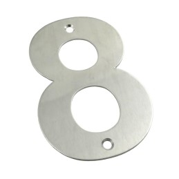 Cyfra "8" 102 mm inox