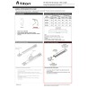 Czerpnie do SF Xtra komplet 20 sztuk 3m sztang surowe aluminium