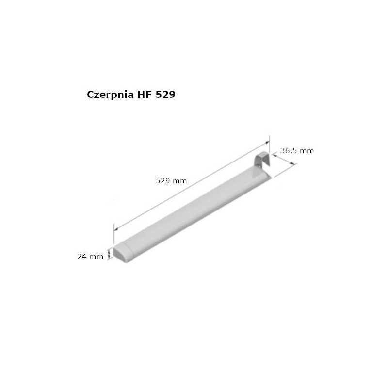 Czerpnia 529mm brązowa 6000EA przykręcana mod.HF 529