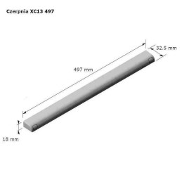 Czerpnia XC13 497 mm kolor antracyt