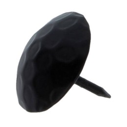 Ćwieki gwoździe ozdobne okrągłe 30mm czarne młotkowane mod.5 DIS 4szt.