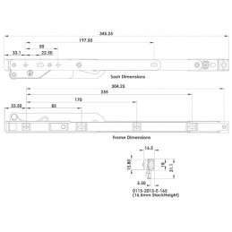 Mega Egress Hinge 16.5 Stack Pair