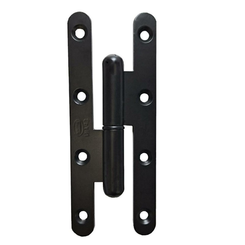 Zawias do drzwi 140x55mm stal czarny rozłączny PRAWY (pl) mod. 505