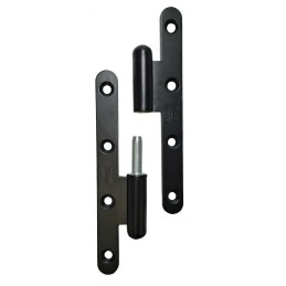 Zawias do drzwi 140x55mm stal czarny rozłączny PRAWY (pl) mod. 505