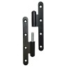 Zawias do drzwi 140x55mm stal czarny rozłączny PRAWY (pl) mod. 505