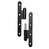 Zawias do drzwi 140x55mm stal czarny rozłączny LEWY (pl) mod. 505