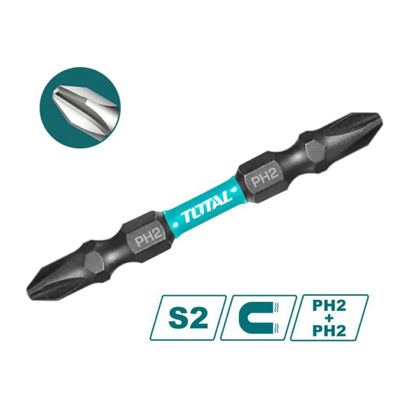 Bity dwustronne PH2x65 zestaw 10szt. TACIM16PH233 (D)