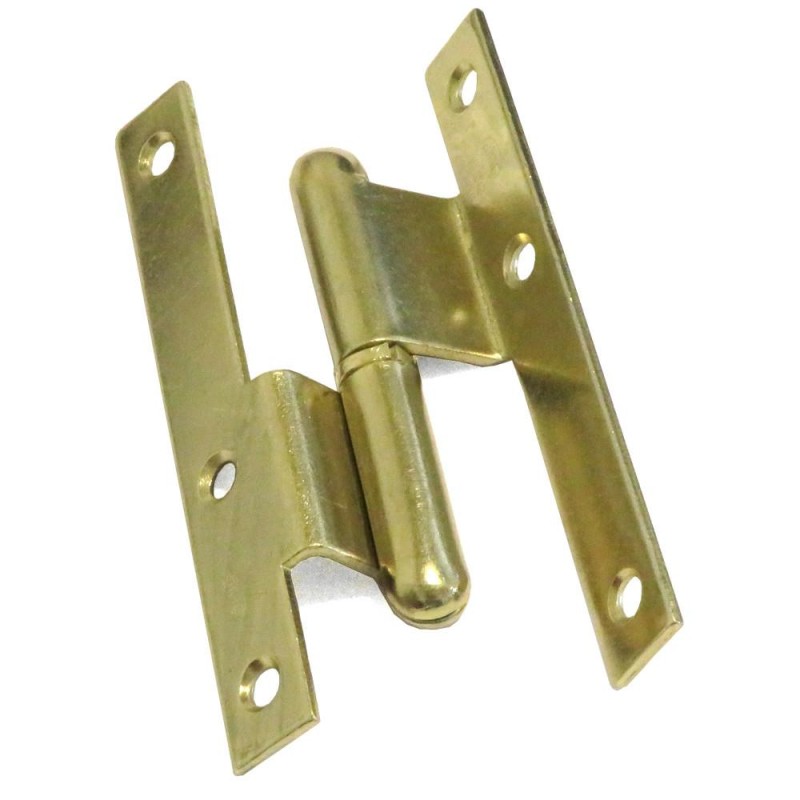Zawias do drzwi 110x54mm stal mosiądzowany łamany rozłączny PRAWY (pl) mod. 1