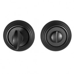 Szyld WC z pokrętłem (315) rozeta 57mm czarny mod.269