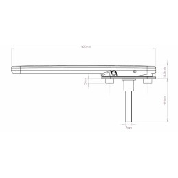 Klamka Genesis biała