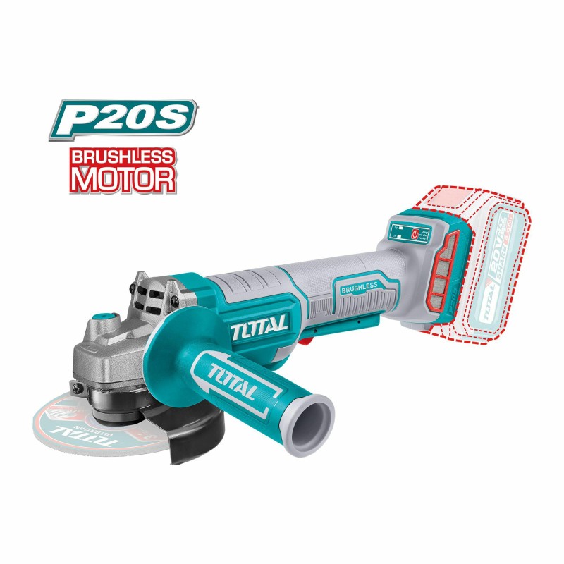Szlifierka kątowa bezszczotkowa 115mm akumulatorowa 20V TAGLI211156 (S)