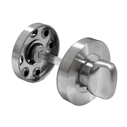 Blokada WC szyld okrągły 52mm t.5mm INOX  Grade