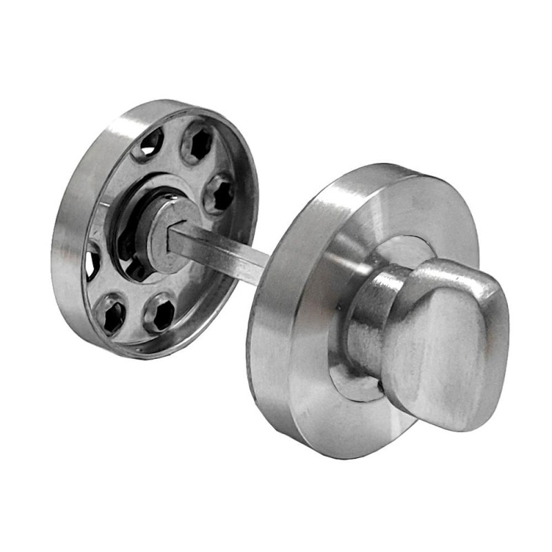 Blokada WC szyld okrągły 52mm t.5mm INOX  Grade