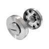 Blokada WC szyld okrągły 52mm t.5mm INOX  Grade