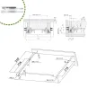 Prowadnice szuflad 350mm cichy domyk pełny wysuw mod. 41
