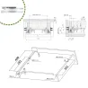Prowadnice szuflad 400mm cichy domyk pełny wysuw mod. 41