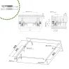 Prowadnice szuflad 500mm cichy domyk pełny wysuw mod. 41
