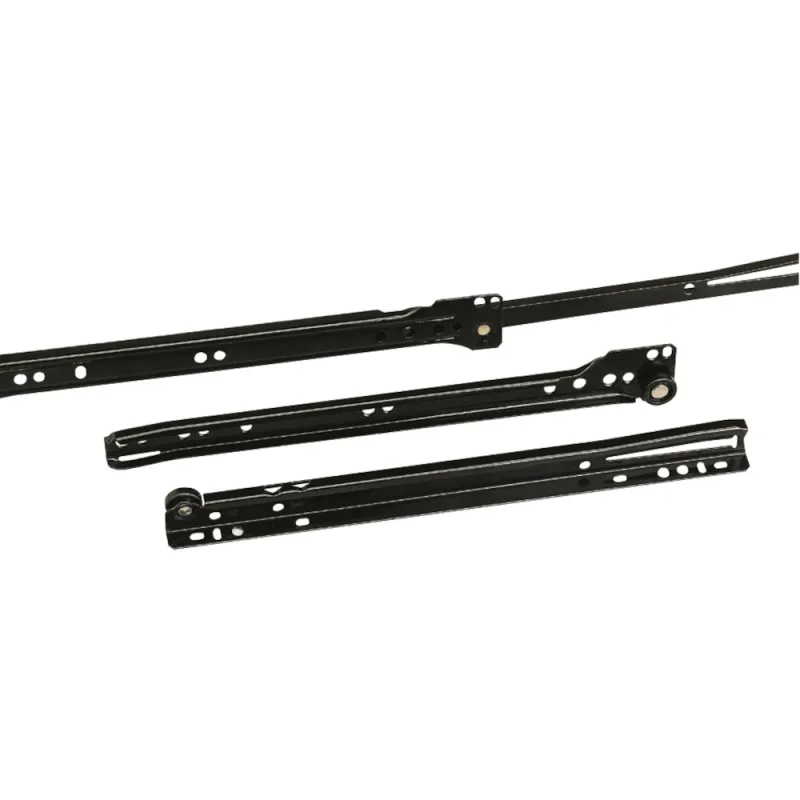 Prowadnice rolkowe 350x37mm czarne mod. 14