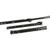 Prowadnice rolkowe 350x37mm czarne mod. 14