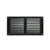 Kratka wentylacyjna czarna 100x200mm z siatką przykręcana mod. 3