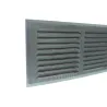Kratka wentylacyjna czarna 100x200mm z siatką przykręcana mod. 3
