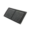Kratka wentylacyjna czarna 100x200mm z siatką przykręcana mod. 3