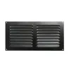 Kratka wentylacyjna czarna 150x300mm z siatką przykręcana mod. 3