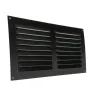 Kratka wentylacyjna czarna 150x300mm z siatką przykręcana mod. 3