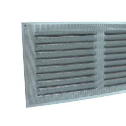 Kratka wentylacyjna czarna 150x300mm z siatką przykręcana mod. 3