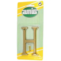 Litera H mosiężna lakierowana 10cm AMIG