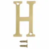 Litera H mosiężna lakierowana 10cm AMIG