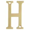 Litera "H"-5cm mosiężna lakierowana
