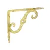 Wspornik półki ornamentalny mosiądz lak. 90x100mm mod.2