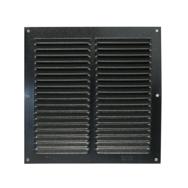 Kratka wentylacyjna czarna 200x200mm z siatką mod. 3