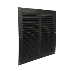 Kratka wentylacyjna czarna 200x200mm z siatką mod. 3