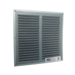 Kratka wentylacyjna czarna 200x200mm z siatką mod. 3