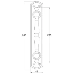 Pochwyt 12-200 mosiężny