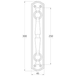 Pochwyt 12-250 mosiężny