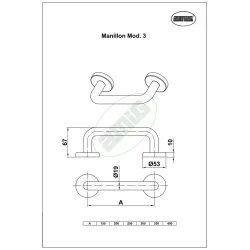 Pochwyt 3-19x350 INOX