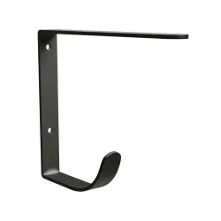 Wspornik półki z wieszakiem stalowy czarny loft 180x145mm mod. 3006