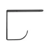 Wspornik półki z wieszakiem stalowy czarny loft 180x145mm mod. 3006