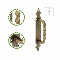 Pochwyt 100-280x45x2 złoto antyczne