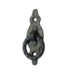 Uchwyt meblowy z kółkiem 80x30x1,5mm czarny DIS mod. 1001