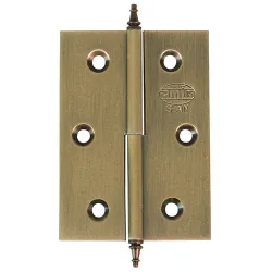 Zawias mosiężny 60x40mm złoto antyczne LEWY (pl) mod. 1006