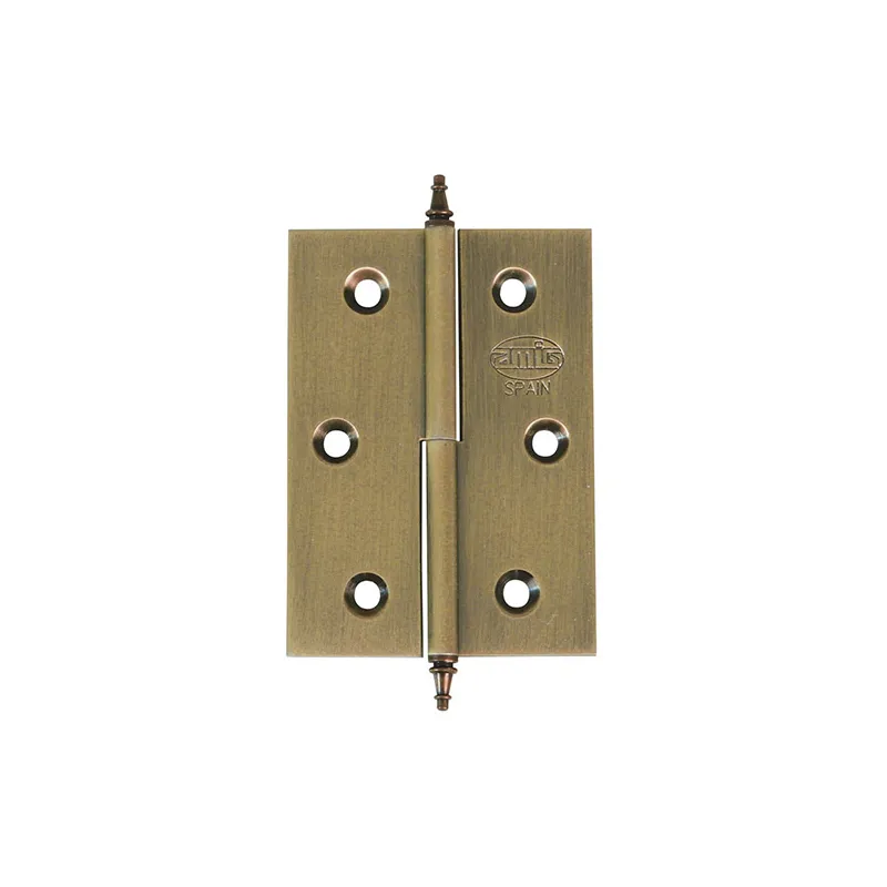 Zawias mosiężny 60x40mm złoto antyczne LEWY (pl) mod. 1006