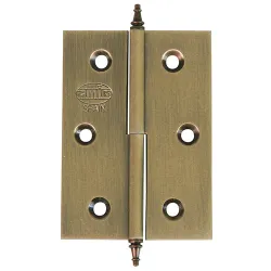 Zawias mosiężny 70x50mm złoto antyczne PRAWY (pl) mod. 1006