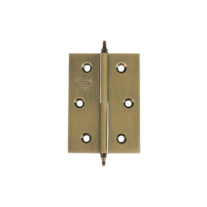 Zawias mosiężny 70x50mm złoto antyczne PRAWY (pl) mod. 1006