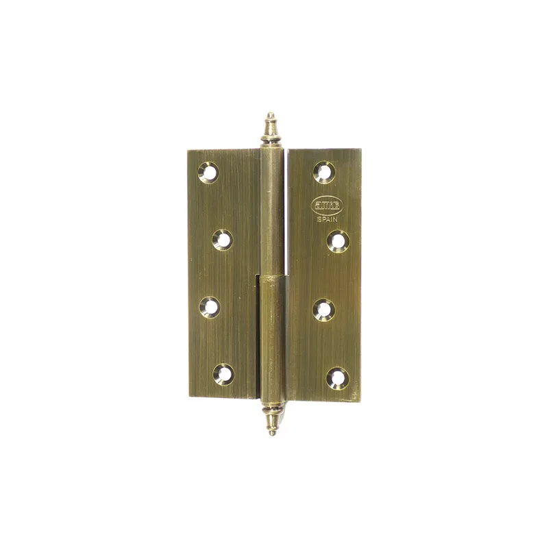Zawias do drzwi 100x70mm mosiądz złoto antyczne rozłączny LEWY (pl) mod. 1007
