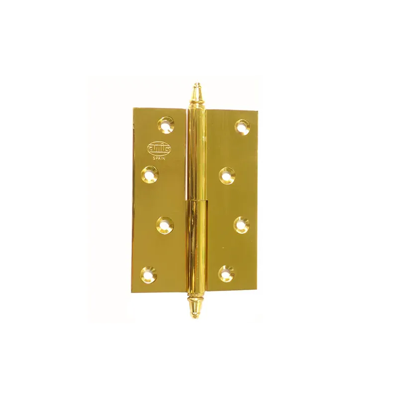 Zawias do drzwi 100x70mm mosiądz lakierowany rozłączny PRAWY (pl) mod. 1007