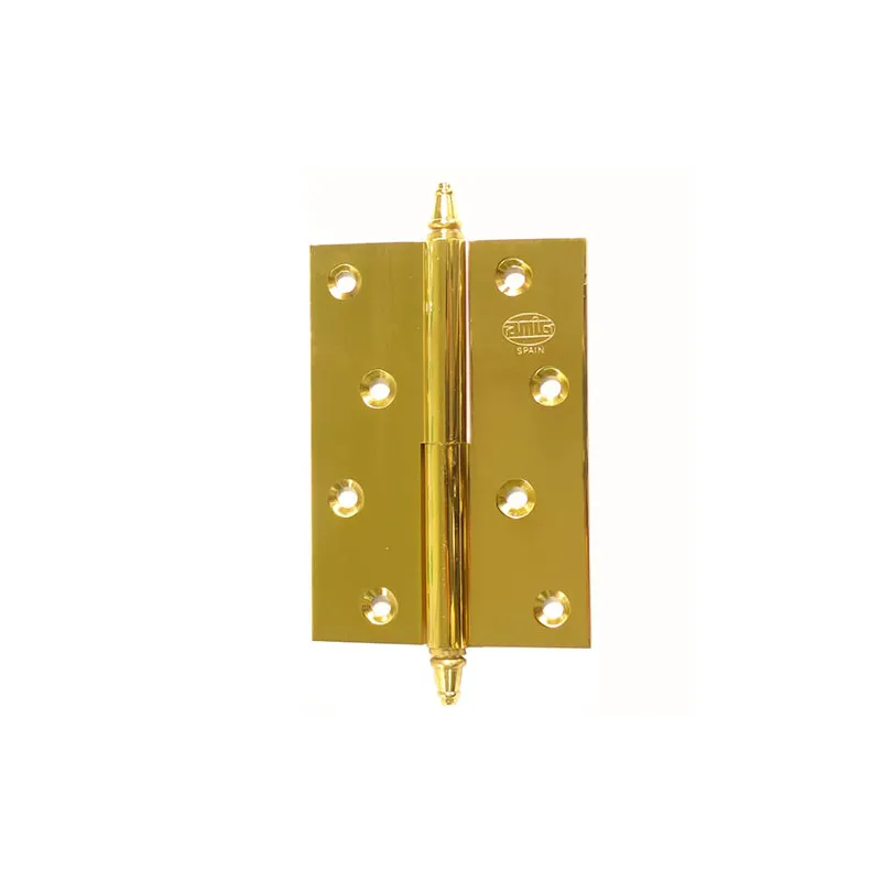 Zawias do drzwi 100x70mm mosiądz lakierowany rozłączny LEWY (pl) mod. 1007